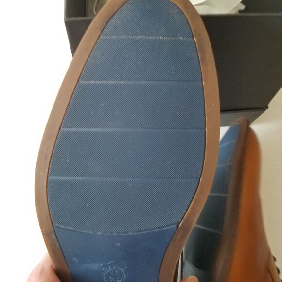 Aston Grey Men's Oxford Shoes in Brown Leather, Size 10 Medium EUC - Picture 5 of 6